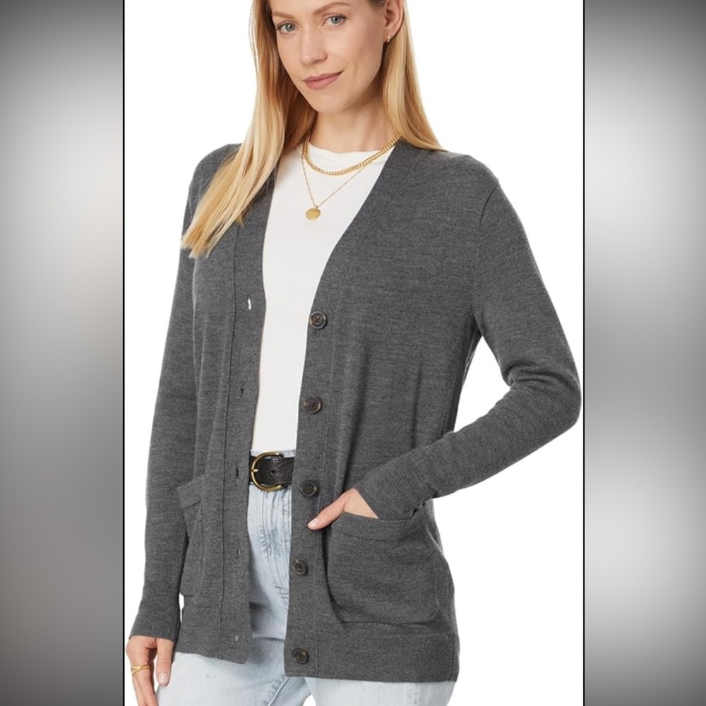 madewell gray cardigan